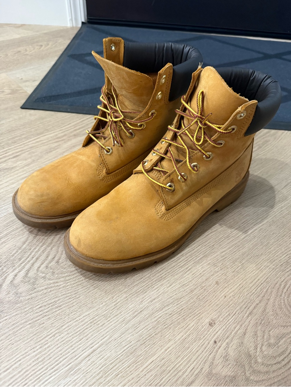 Timberland Men’s Work Boots with Black Padded Collar